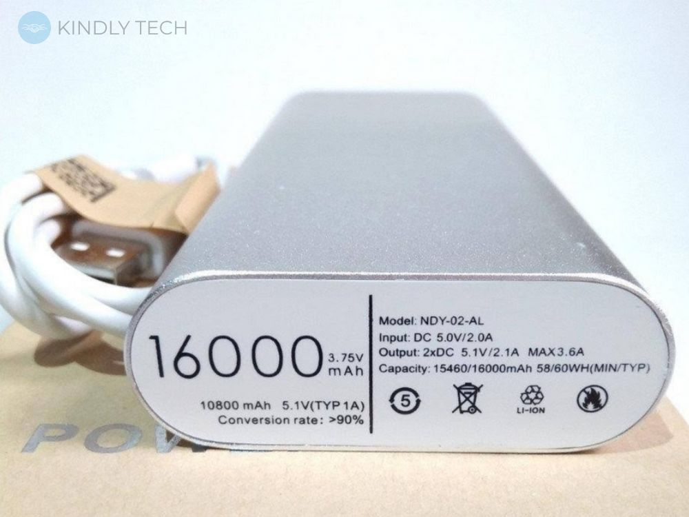 Power Bank 16000mAh внешний портативный аккумулятор