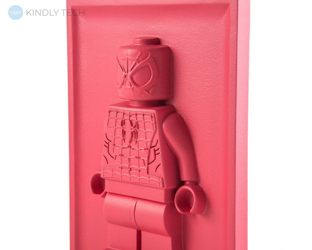 Настенный Декор в детскую «Лего Спайдермен», Красный
