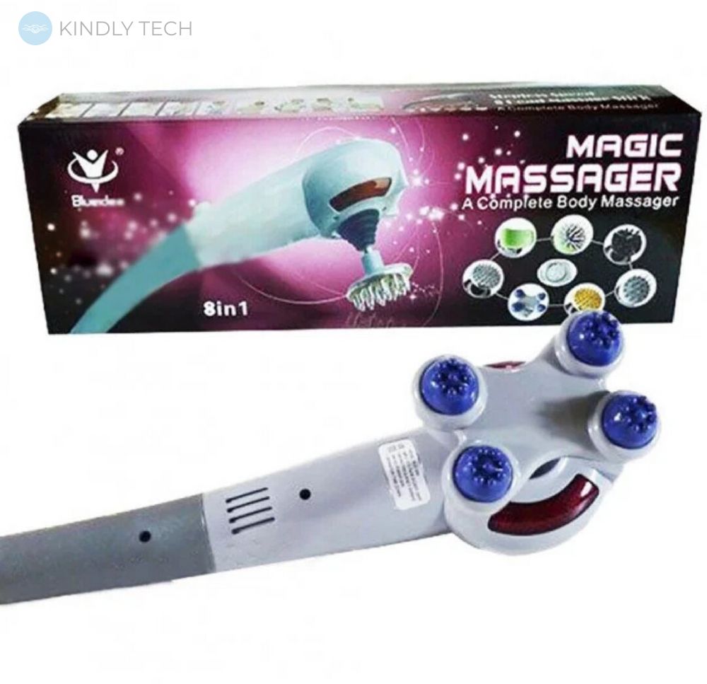 Ручной вибрационный массажер для всего тела Maxtop MP-2239 magic massager 8 в 1
