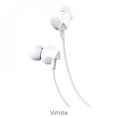 Дротові навушники з мікрофоном 3.5mm — Hoco M60 Perfect sound universal — White