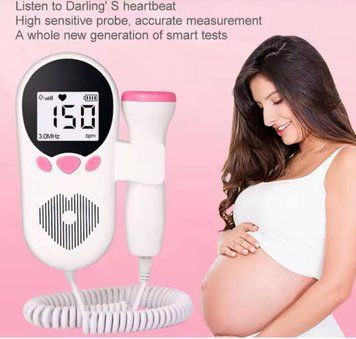 Допплер 3.0 МГц для прослуховування серця плода Fetal Heart Rate Detector XL-1311 Рожевий