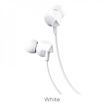 Дротові навушники з мікрофоном 3.5mm &mdash; Hoco M60 Perfect sound universal &mdash; White