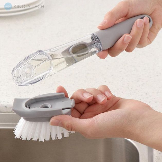 Щётка для мытья посуды с дозатором моющего средства DTMA