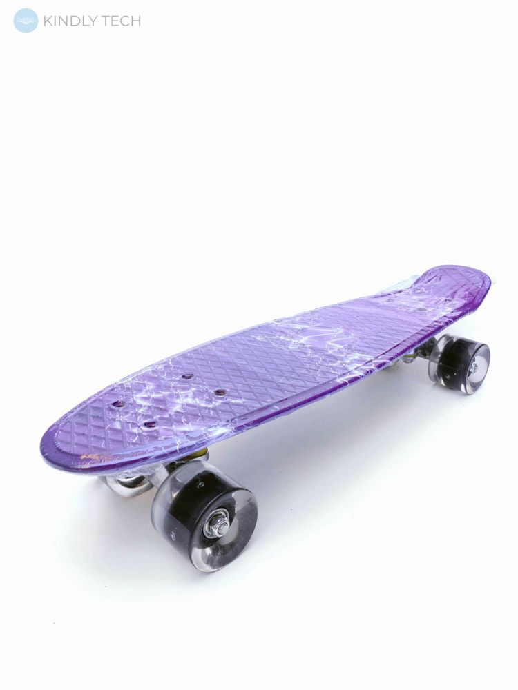 Скейт Пенни Борд Penny Board 101S со светящимися колесами, Молния
