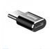 Адаптер OTG USB-C на Micro USB Baseus (CAMOTG-01) чорного кольору для підключення периферійних пристроїв до смартфонів і планшетів