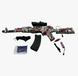 Електрична іграшка автомат LT253767 з орбізами, AK-47 DIY