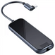 Юсб-Хаб HUB USB C — Baseus(CAHUB-BZ0G) Type C to 2 x USB3.0+HDMI+Audio +PD+iWatch Wireless Charger Deep Gray — Gray