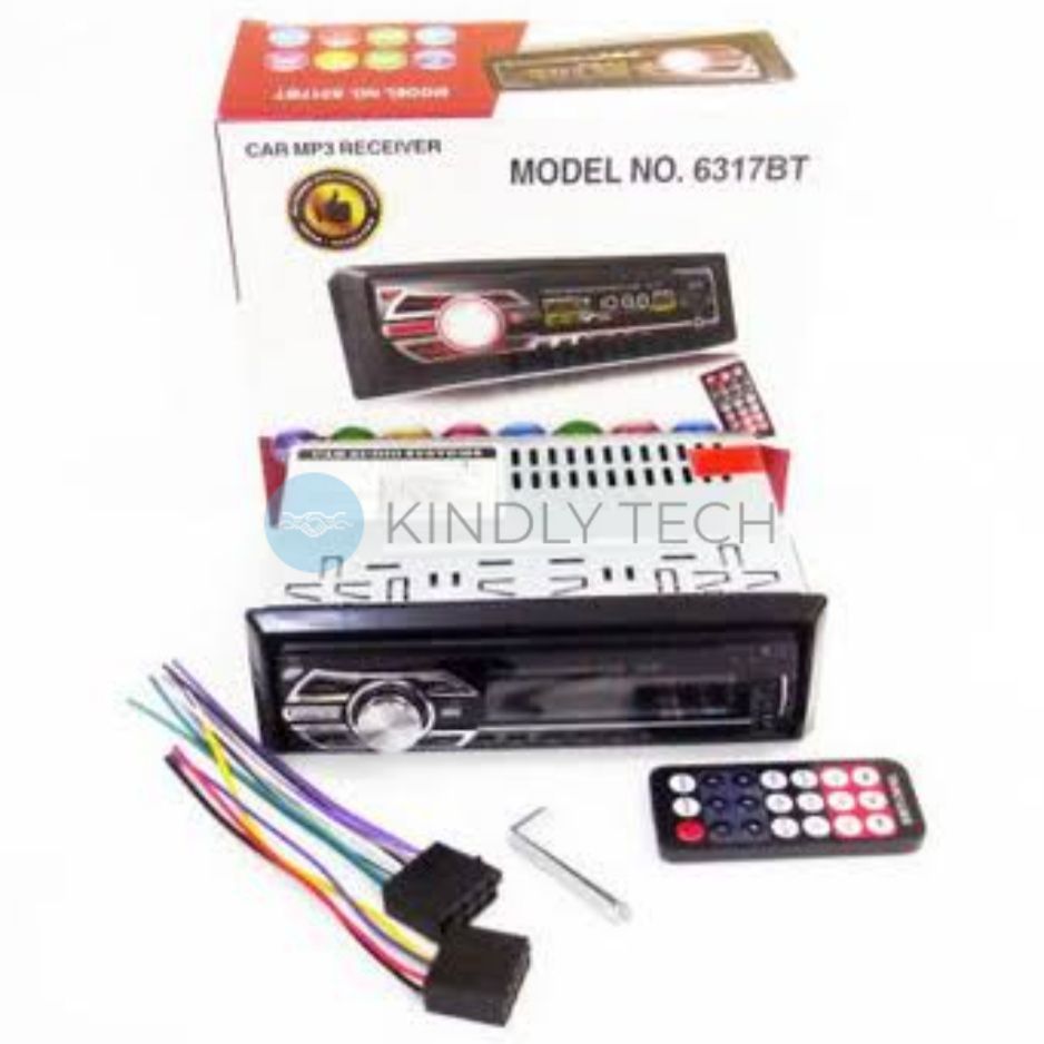 Автомагнітола 1DIN MP3 6317BT RGB/Bluetooth