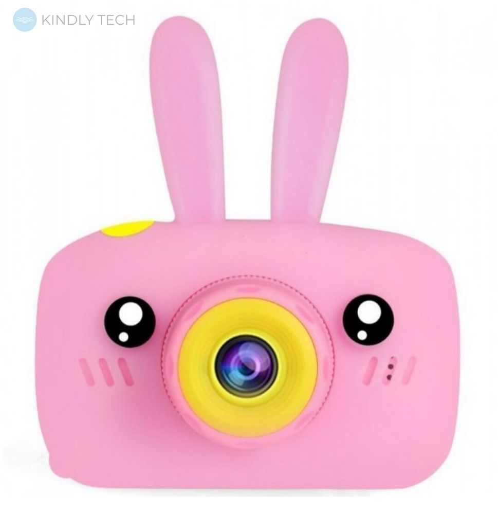 Детская фотокамера Baby Photo Camera Rabbit с автофокусом Х-500, Pink
