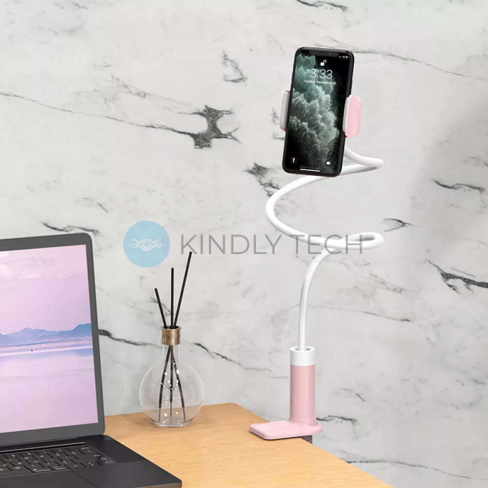 Держатель для телефона Holder &mdash; Hoco PH23 pink white