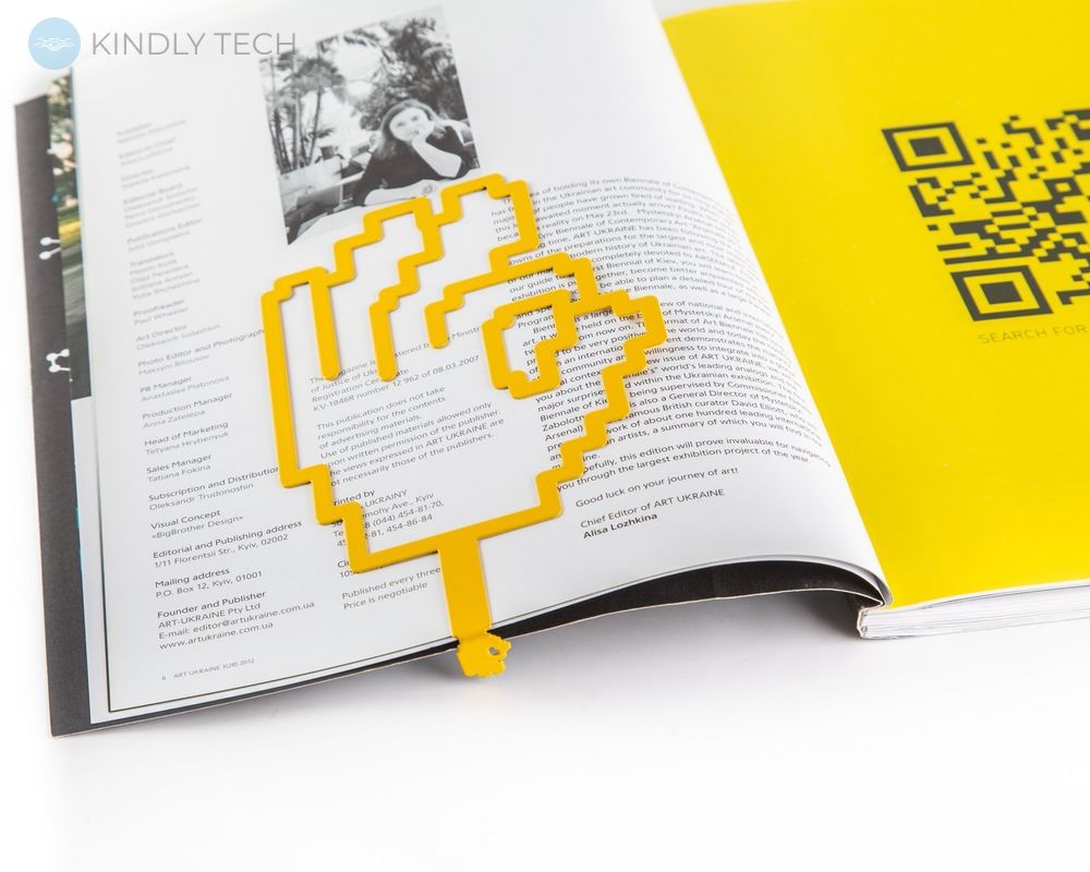 Закладка для книг «Ok», Жёлтый