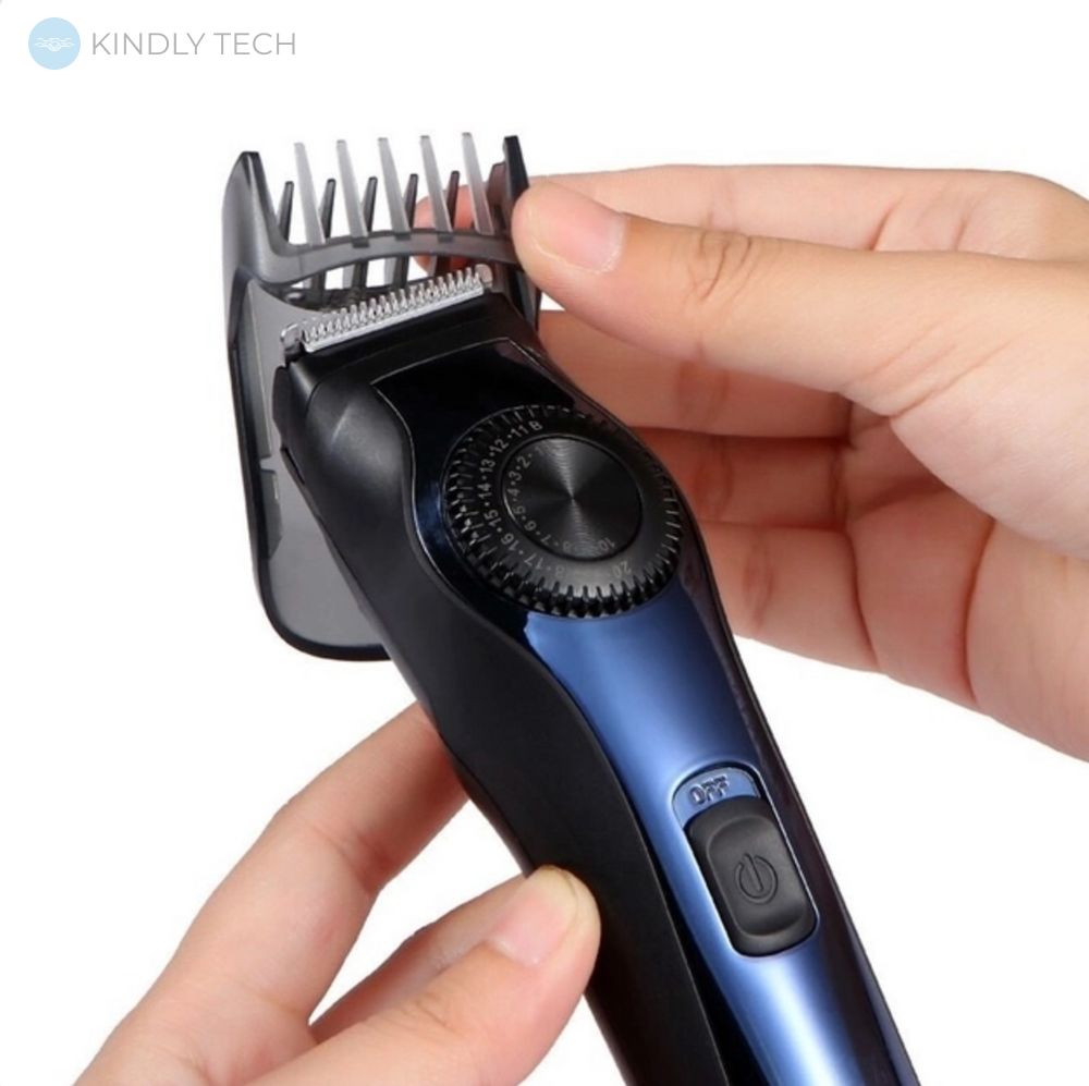 Машинка для стрижки волосся VGR V-080 акумуляторна з LED дисплеєм