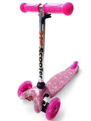Детский самокат Scooter Mini Disney Светящиеся PU колеса 073S от 1,5 лет, Фламинго