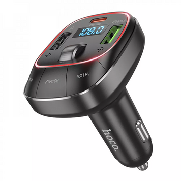Автомобильный Fm Transmitter MP3 &mdash; Hoco E76 Pole PD45W+QC3.0 &mdash; obsidian black