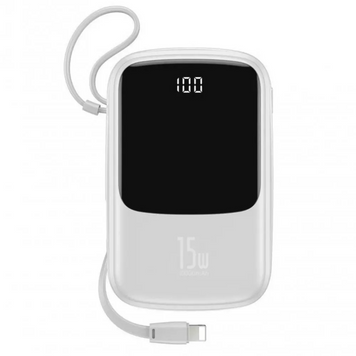 Power Bank 20000 mAh | 15W | Digital Display &mdash; Baseus (PPQD-G) &mdash; PPQD-G02 White