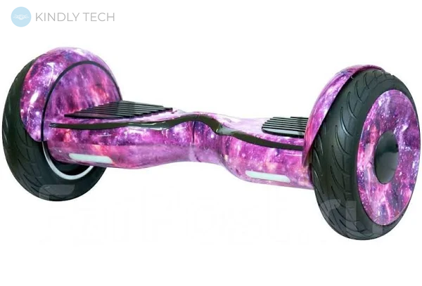 Гироборд Smart Balance 10.5 дюймов с комплектом детской защиты, Розовый космос