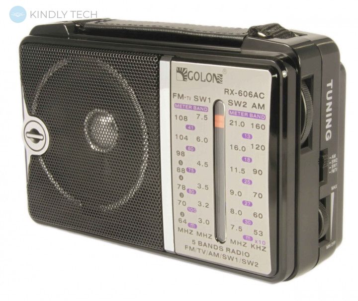 Радіоприймач радіо на батарейках Golon RX-606AC