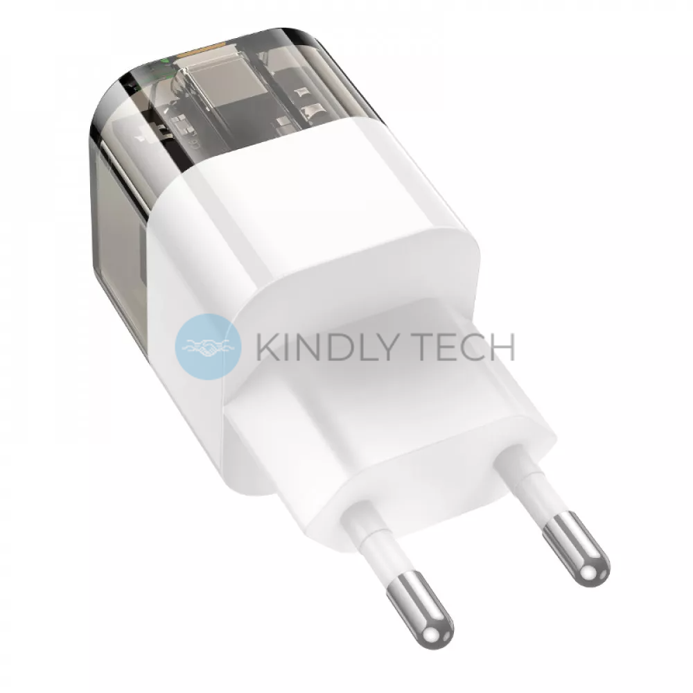 Сетевое зарядное устройство 30W | PD | QC3.0 &mdash; Hoco C131A &mdash; Transparent Black