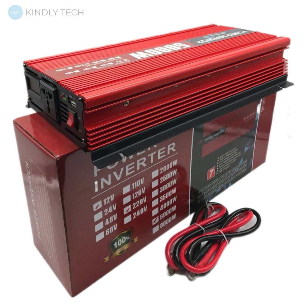 Інвертор 12V-220V перетворювач напруги Digital 5000W