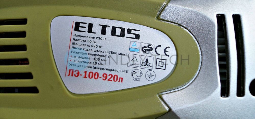 Електролобзик мережевий Eltos ЛЕ-100-920Л