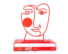 Тримач для книг «Red Art Face», Червоний