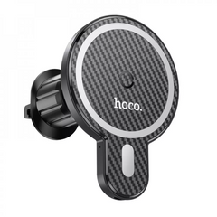 Автотримач Hoco CA85 Ultra-fast magnetic wireless charging - Black