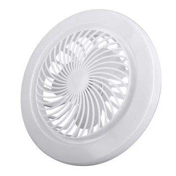 LED лампа-вентилятор AY1039 30W з пультом, цоколь E27, 3 режими світла та швидкості, білий