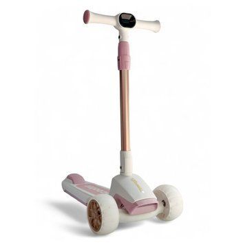 Дитячий триколісний самокат Scooter Sky 8106, Рожевий