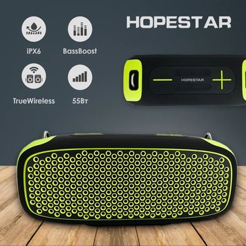 Портативная bluetooth колонка Hopestar A30 black with yellow