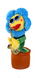 Мягкая игрушка - повторюха SUNROZ танцующий поющий цветок-саксофонист, blue