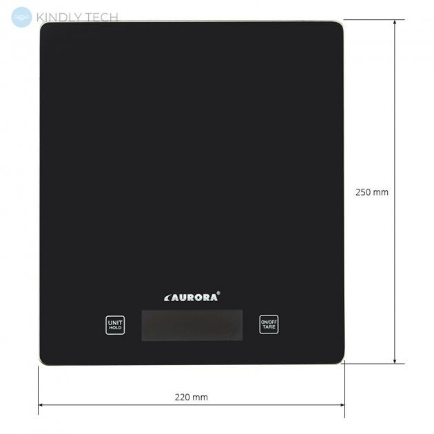 Кухонные весы с плоской платформой AURORA AU-4302 на 15 кг. электронные