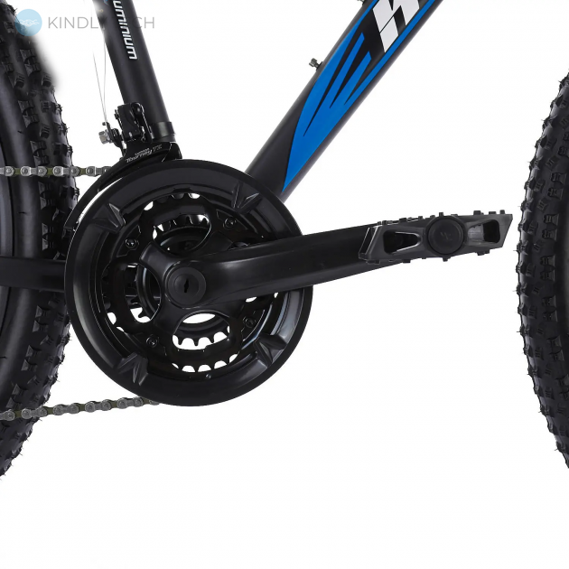 Велосипед горный с алюминиевой рамой Konar KA-26"17 передние амортизаторы, Черный/синий