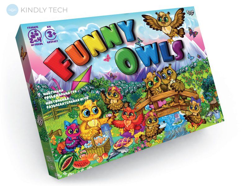 Настільна розважальна гра-ходілка "Funny Owls"