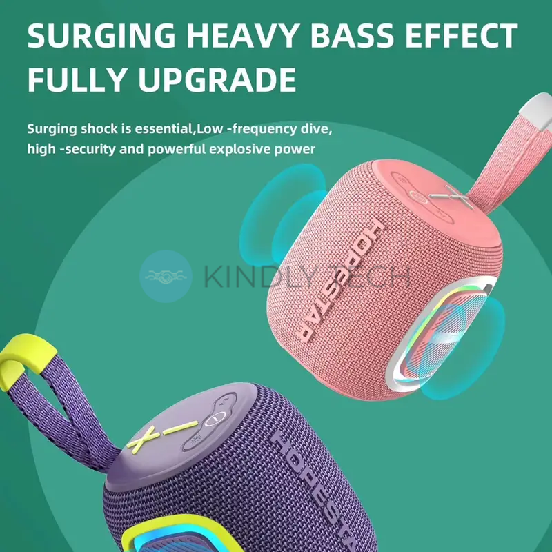 Портативна бездротова колонка Bluetooth Hopestar P66 TWS, AUX/TF/USB