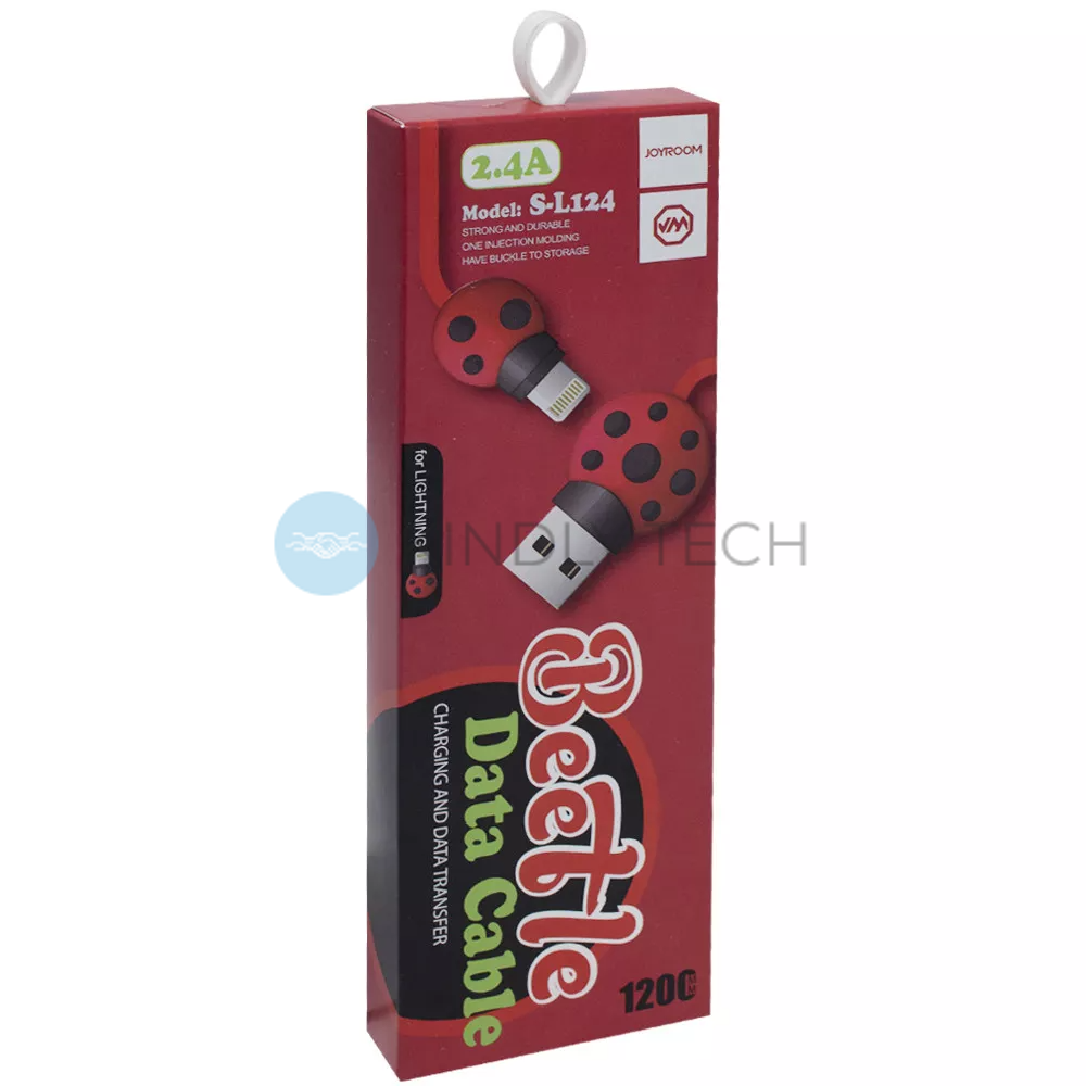 Кабель Lightning 2.4A (1.2m) &mdash; Joyroom S-L124 &mdash; Red