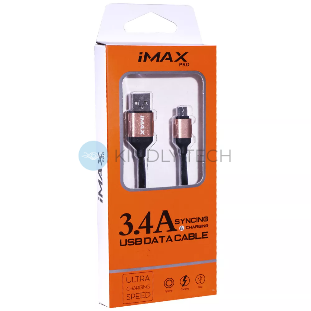 Кабель Micro 2.4A (0.18m) &mdash; iMax White
