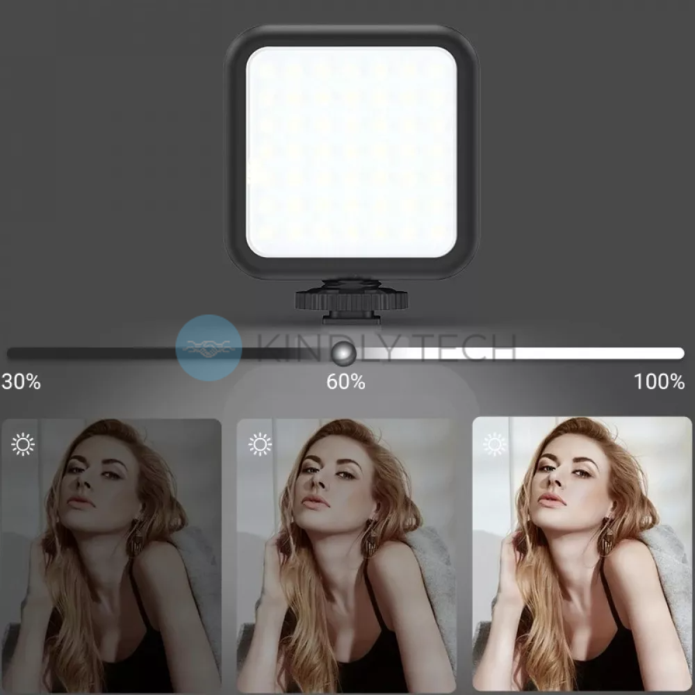 Монопод трипод с микрофоном для телефона, Bluetooth, 1.00m, LED Lamp & Flash, AY-49Z