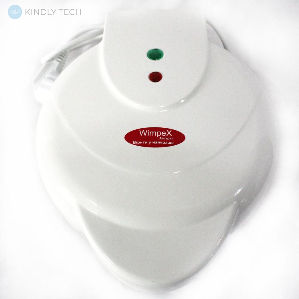 Электрическая вафельница с антипригарным покрытием Wimpex WX-1058 /1200 Вт