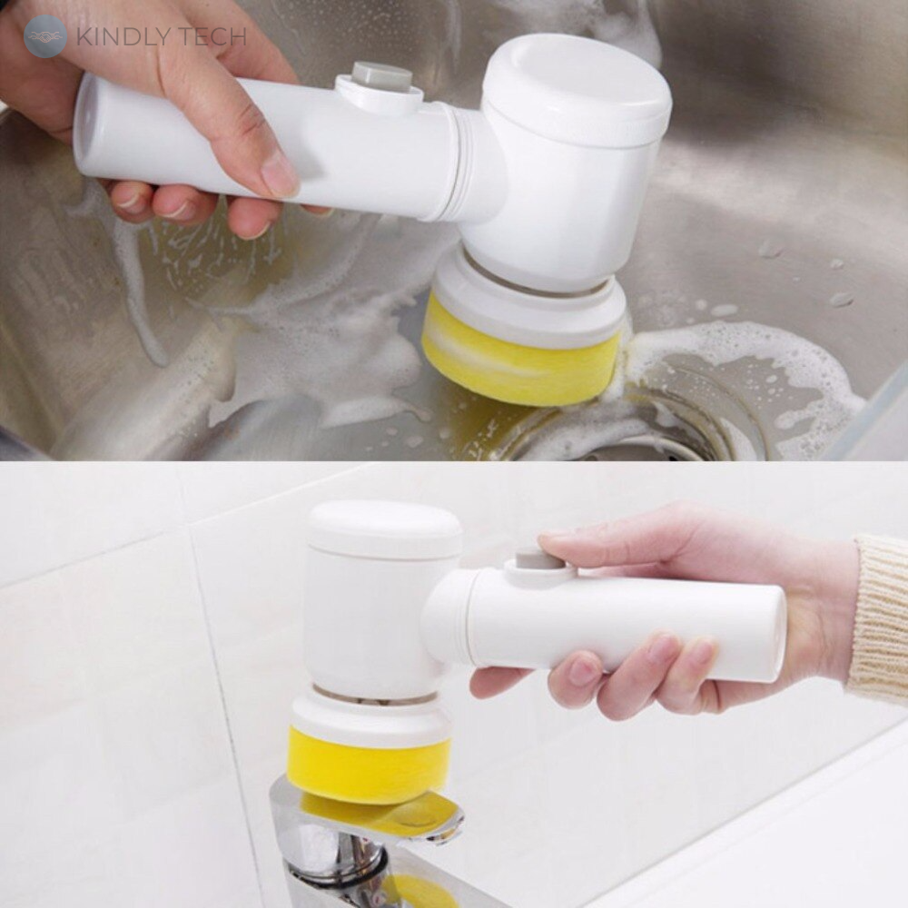 Щётка для мытья посуды с насадками аккумуляторная 5в1 LY-14