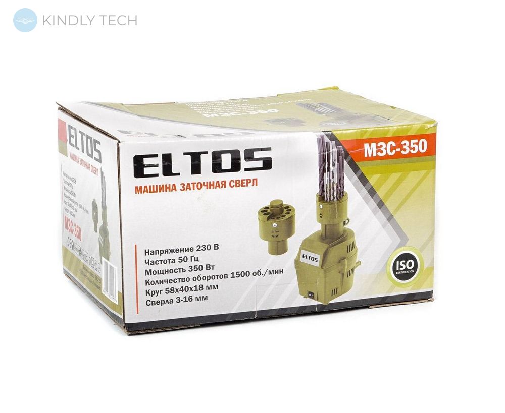 Верстат для заточування свердлів Eltos МЗС-350 (точить свердла 3-16 мм.)