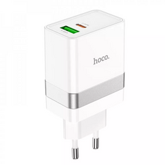 Сетевое зарядное устройство 30W | PD | QC3.0 — Hoco N21 pro — White