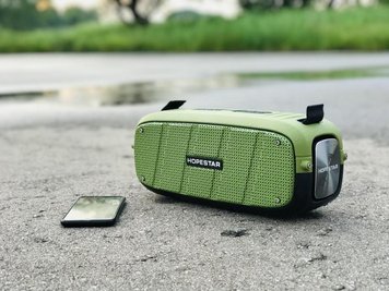 Портативная беспроводная Bluetooth колонка Hopestar A20 green