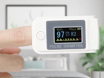 Пульсоксиметр цифровой портативный Fingertip Pulse Oximeter LK-89