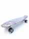 Скейт Пенни Борд Penny Board 101S со светящимися колесами, Графити