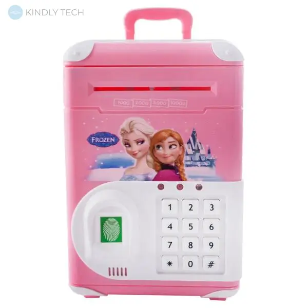 Электронная копилка, сейф "Elite Frozen" для детей с кодовым замком и отпечатком пальца - Kindly Tech: Сделай Жизнь Проще