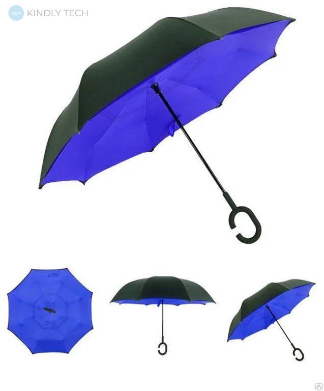 Зонт наоборот Up Brella Синий