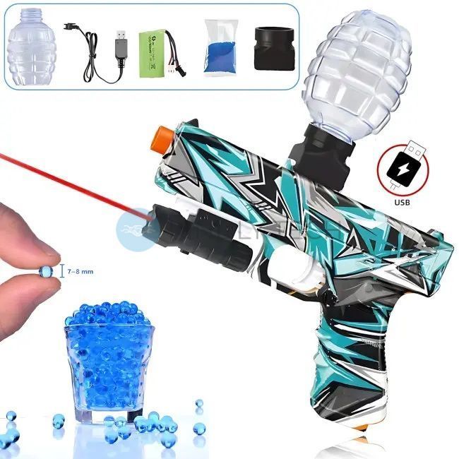 Автомат для мальчиков Орбибольный с гелевыми шариками Water gun G-717