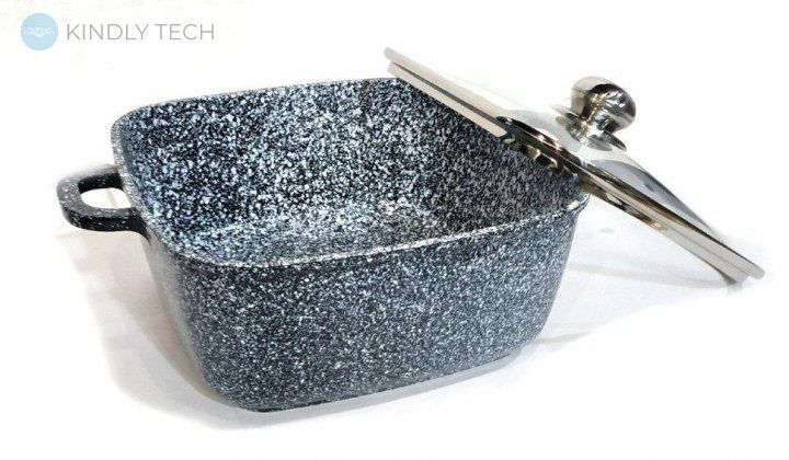 Набір каструль із гранітним антипригарним покриттям + сковорода Benson BN-326 з 6 предметів