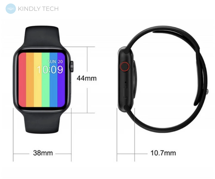 Умные смарт часы Smart Watch T100 PLUS с большим дисплеем и разговорным динамиком, Белый