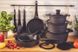 Набір посуду Edenberg 17 предметів з антипригарним мармуровим покриттям EB-5645
